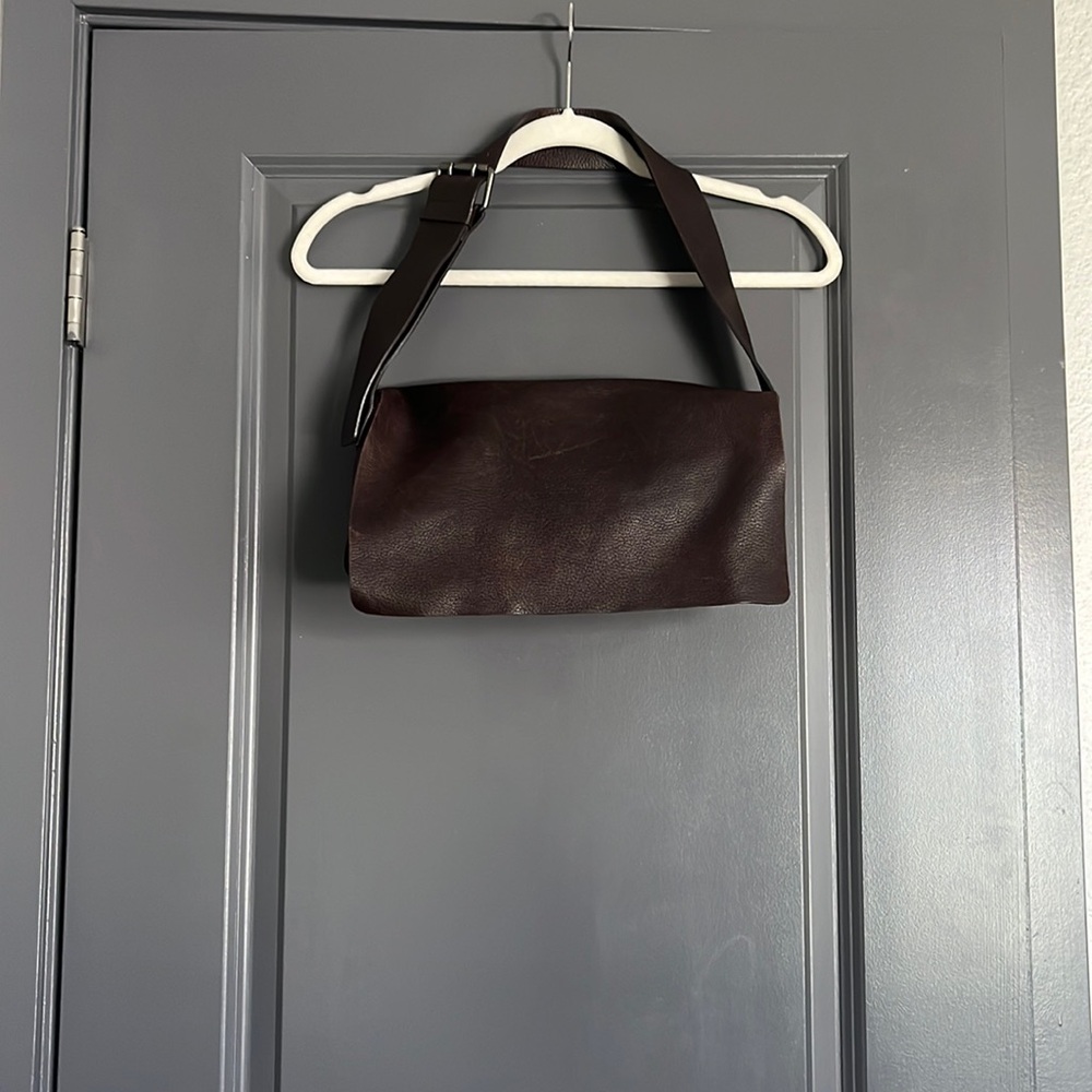 Banana Republic Dark Brown Leather Shoulder Bag